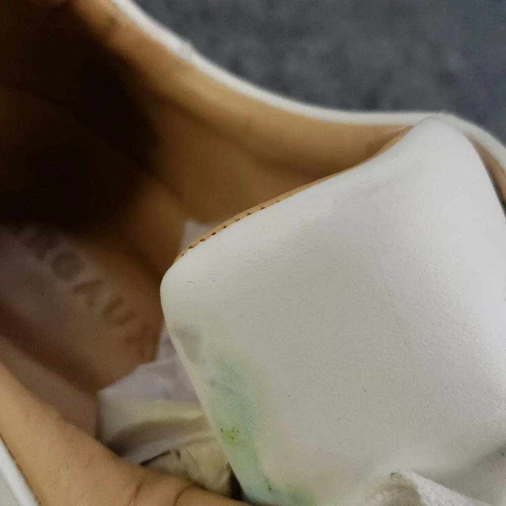 Margaux The Sneaker Women's EU 39.5 / US 9.5 White‎ Calf Leather Handmade Shoes - Picture 15 of 16